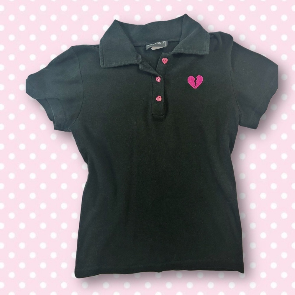 2000s hot topic BLEST polo top​​